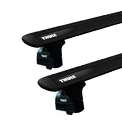 Portatutto Thule con WingBar Black Subaru Legacy (IV) 5-dr Estate con punti fissi 03-09