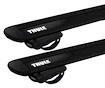 Portatutto Thule con WingBar Black Toyota Avensis 5-dr Estate con mancorrenti sul tetto (hagus) 01-02