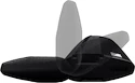 Portatutto Thule con WingBar Black Toyota Avensis 5-dr Estate con mancorrenti sul tetto (hagus) 01-02