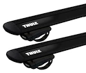 Portatutto Thule con WingBar Black Toyota Avensis 5-dr Estate con mancorrenti sul tetto (hagus) 01-02