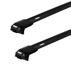 Portatutto Thule Edge Black Audi A4 Avant 5-dr Estate con mancorrenti sul tetto (hagus) 96-07