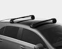 Portatutto Thule Edge Black Audi A4 Avant 5-dr Estate con mancorrenti sul tetto integrati 08-15