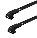 Portatutto Thule Edge Black Audi A6 Avant 5-dr Estate con mancorrenti sul tetto integrati 05-10