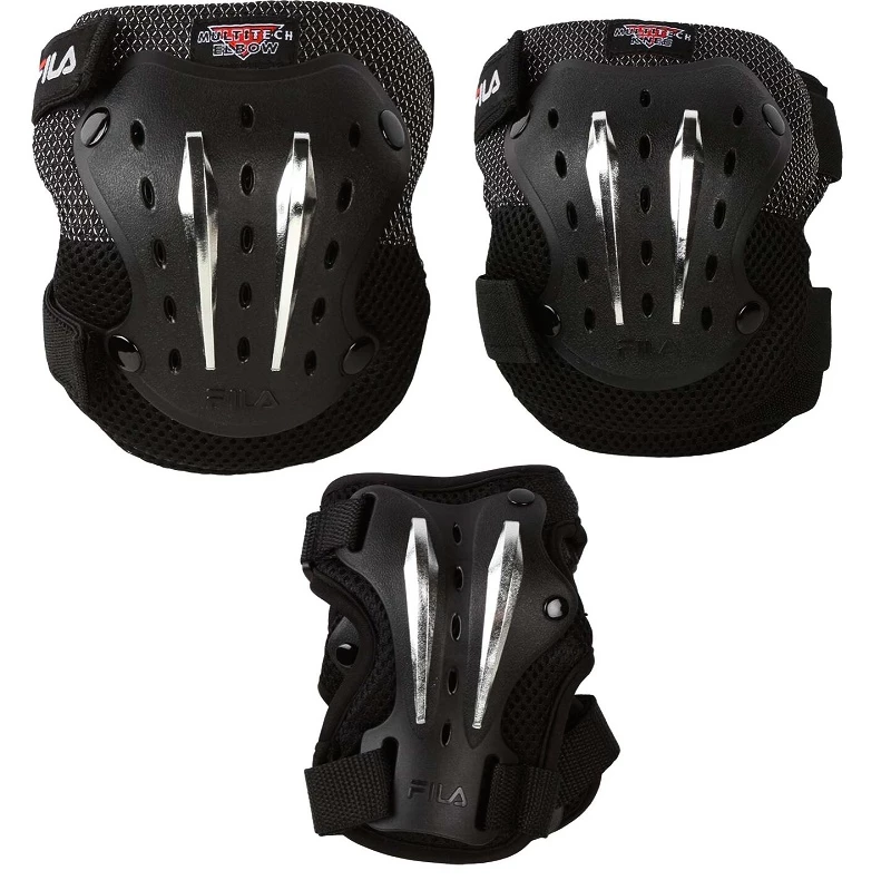 Protezioni per pattinaggio inline Fila  Multitech Gear Black S