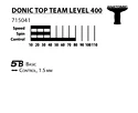 Racchetta da ping pong Donic Schildkröt  Top Team 400