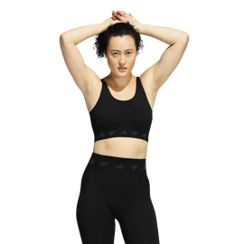 Reggiseno da donna adidas Aeroknit Light Support Bra Black