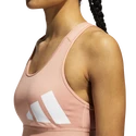 Reggiseno da donna adidas  Believe This Medium Support Workout Logo Ambient Blush