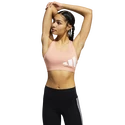 Reggiseno da donna adidas  Believe This Medium Support Workout Logo Ambient Blush