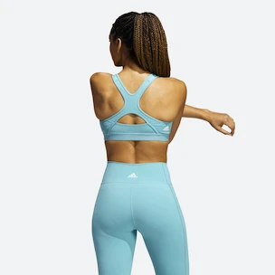 Reggiseno da donna adidas  Believe This Medium Support Workout Logo Mint Ton