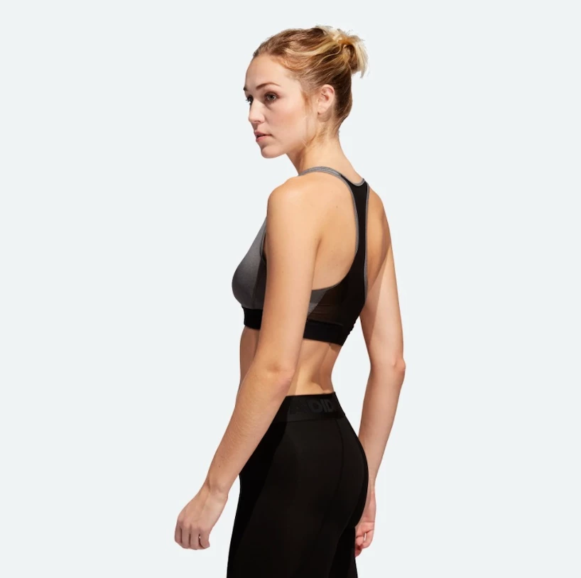 Reggiseno da donna adidas  Drst Ask Bra Grey  XS