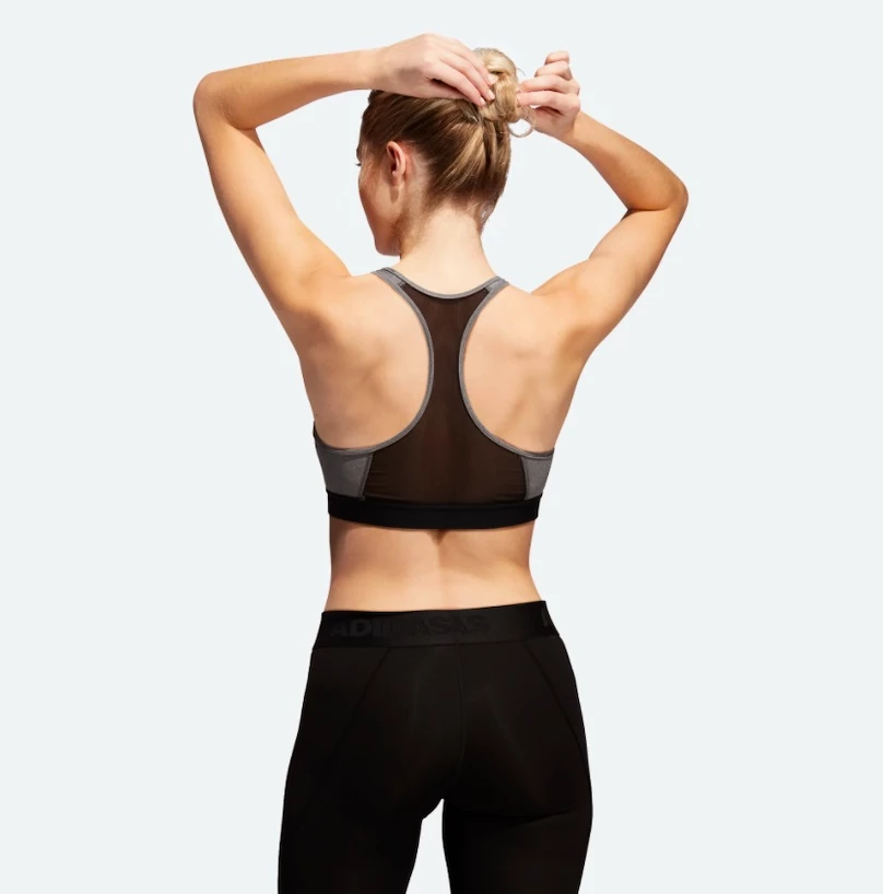 Reggiseno da donna adidas  Drst Ask Bra Grey  XS