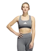 Reggiseno da donna adidas  PWR Mid-Support Dark Grey Heather L DD