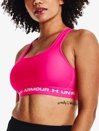 Reggiseno da donna Under Armour Crossback Mid Bra-PNK