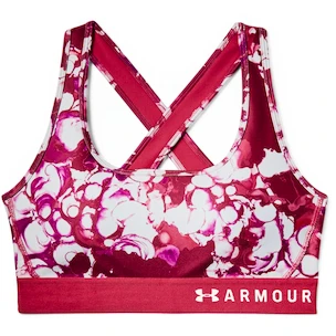 Reggiseno da donna Under Armour  Mid Crossback Printed Pink  XS