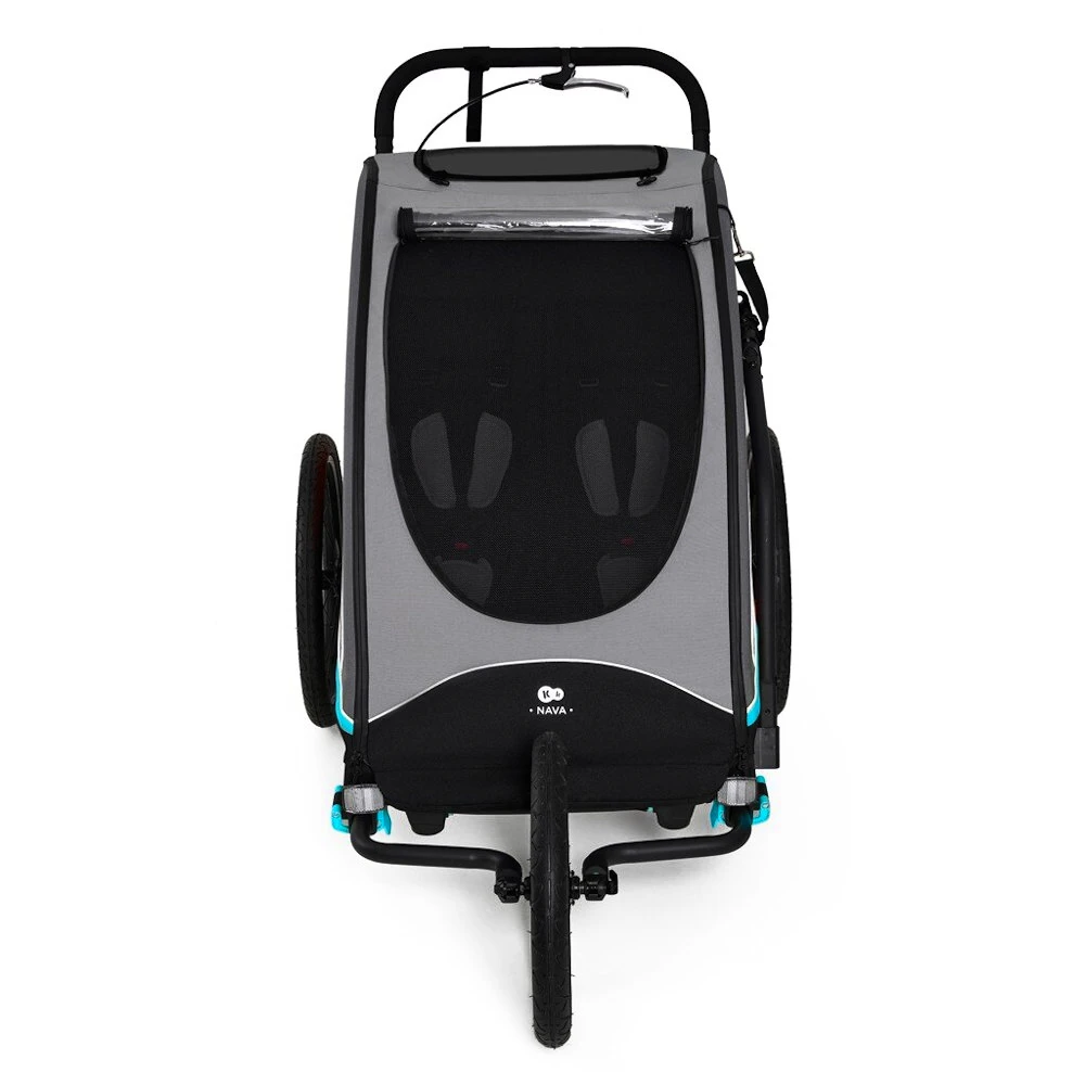 Rimorchio bici bambini Kinderkraft Nava Hawaiian Blue