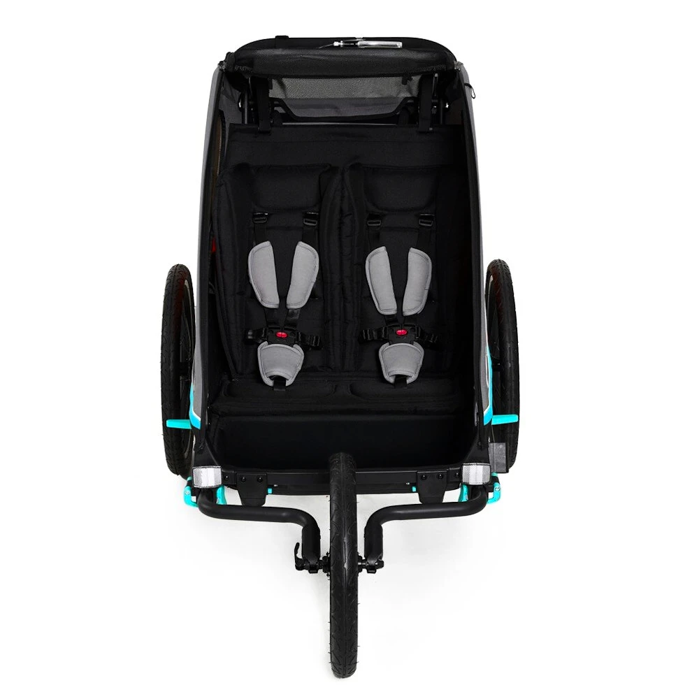 Rimorchio bici bambini Kinderkraft Nava Hawaiian Blue