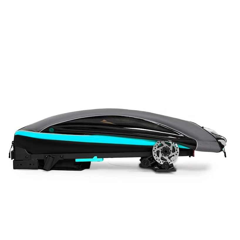 Rimorchio bici bambini Kinderkraft Nava Hawaiian Blue