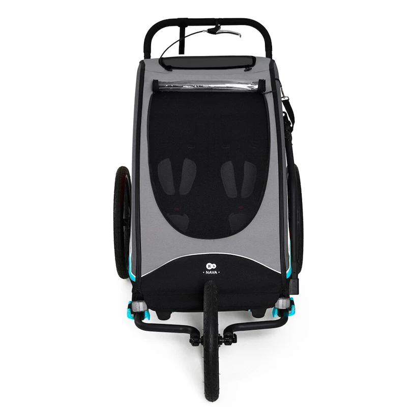 Rimorchio bici bambini Kinderkraft Nava Hawaiian Blue