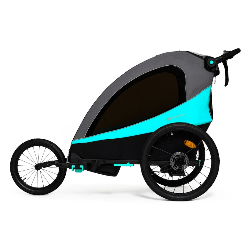 Rimorchio bici bambini Kinderkraft Nava Hawaiian Blue
