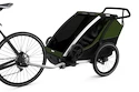 Rimorchio bici bambini Thule Chariot Cab 2 Green