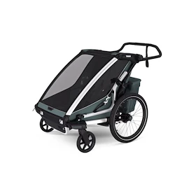 Rimorchio bici bambini Thule Chariot Cross 2 double dark slate