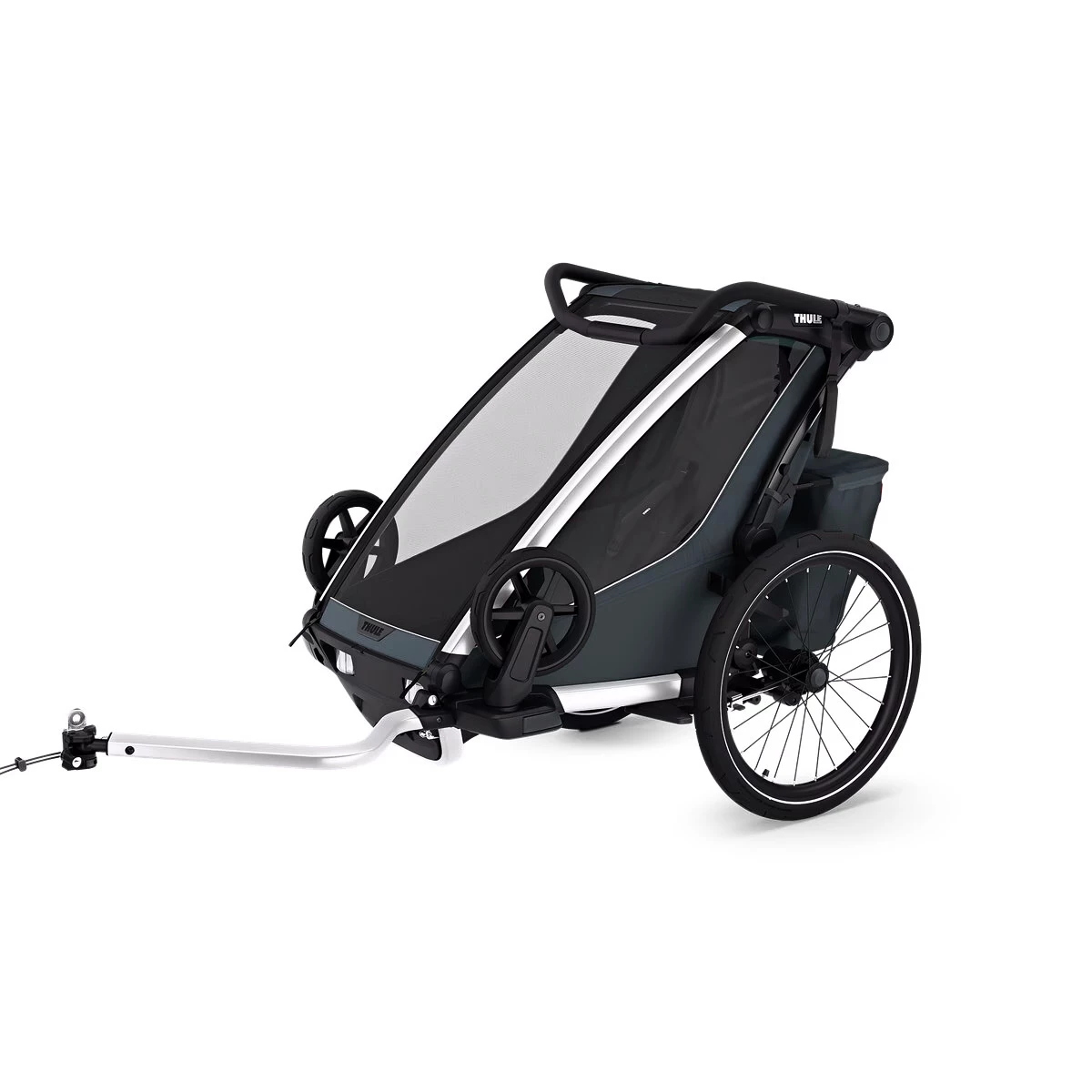 Rimorchio bici bambini Thule Chariot Cross 2 single dark slate