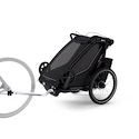 Rimorchio bici bambini Thule Chariot Sport 2 single black