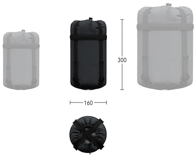 Sacco a pelo Hannah  Scout 120 Dark Shadow/Anthracite 180 cm