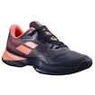 Scarpe da tennis da donna Babolat Jet Mach 3 AC Women Black/Living Coral