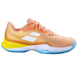 Scarpe da tennis da donna Babolat Jet Mach 3 AC Women Coral/Gold Fusion