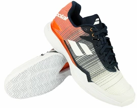 Scarpe da tennis da uomo Babolat Jet Mach II Clay White/Orange