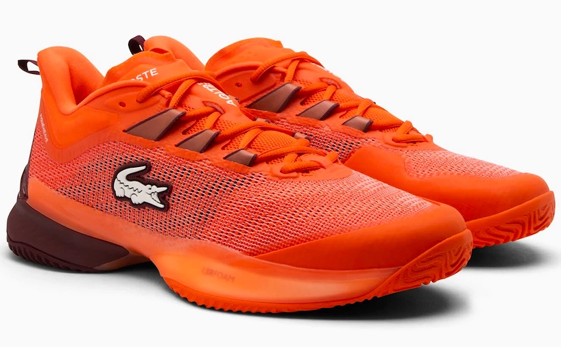 Scarpe da tennis da uomo Lacoste  AG-LT23 Ultra Clay Orange/Burgundy