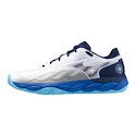 Scarpe da tennis da uomo Mizuno Wave Enforce Court AC White/Estate Blue/River Blue  EUR 41