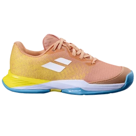 Scarpe da tennis per bambini Babolat Jet Mach 3 Clay Jr Girl Coral/Gold Fusion