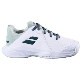 Scarpe da tennis per bambini Babolat Propulse Jr 3 AC Wimbledon White/Dark Green