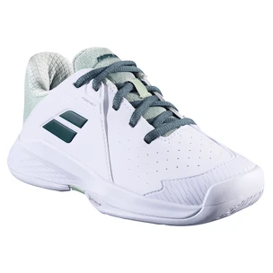 Scarpe da tennis per bambini Babolat Propulse Jr 3 AC Wimbledon White/Dark Green