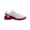 Scarpe da tennis per bambini Wilson Rush Pro Jr L White/Beet Red