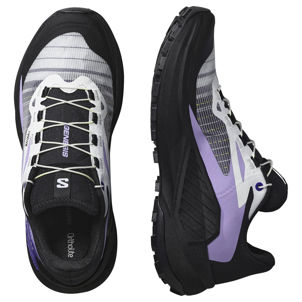 Scarpe running donna Salomon Genesis Black/White/Liberty