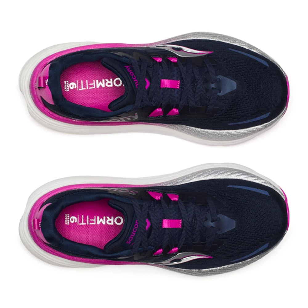 Scarpe running donna Saucony Hurricane 24 Navy/Fuchsia