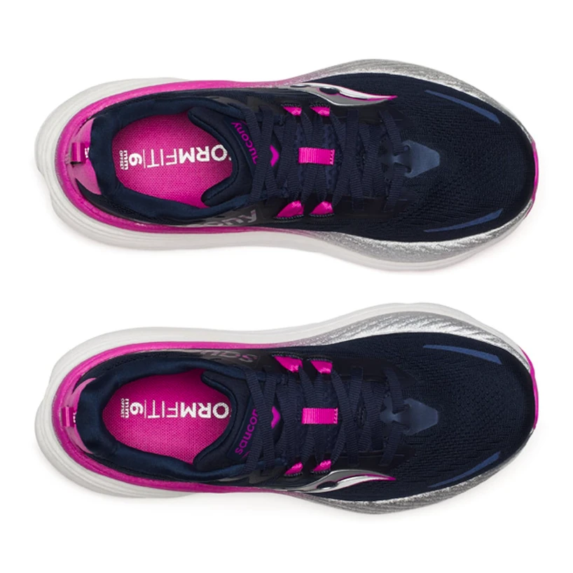 Scarpe running donna Saucony Hurricane 24 Navy/Fuchsia