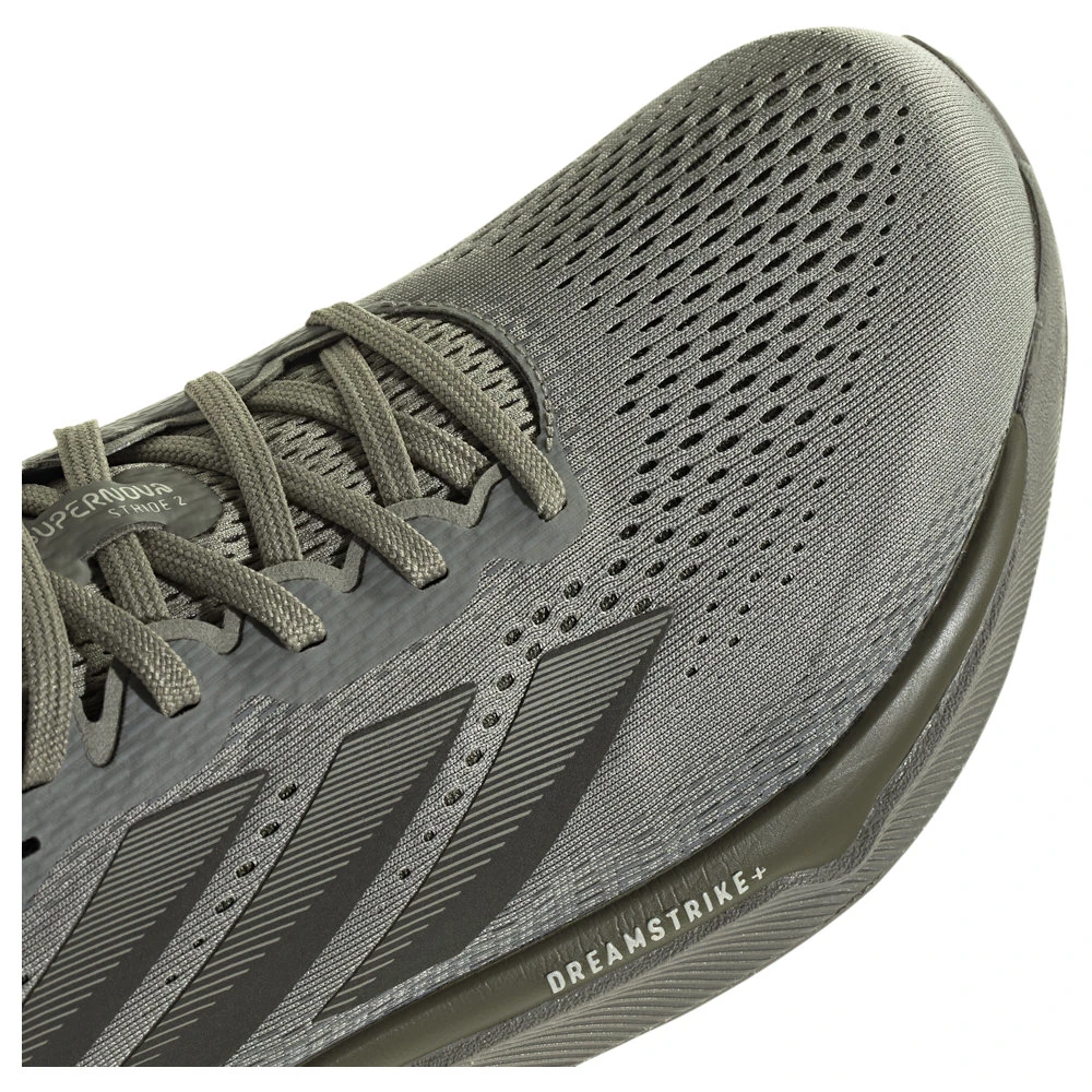 Scarpe running uomo adidas Supernova Stride 2 Silver Pebble/Olive Strata/Alumina