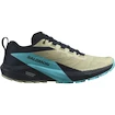 Scarpe running uomo Salomon Sense Ride 5 Alfalfa / Carbon / Peacock Blue  UK 11