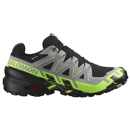 Scarpe running uomo Salomon Speedcross 6 Gore-Tex Black/Alloy/Green Gecko