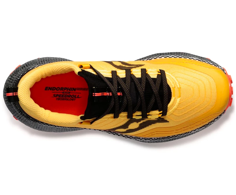 Scarpe running uomo Saucony  Endorphin Trail Vizigold/Vizired  UK 6