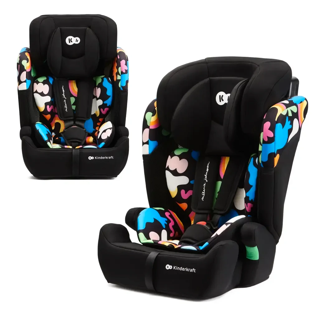 Seggiolino auto Kinderkraft Comfort Up 2 i-Size 76-150 cm Happy Shapes By Melanie