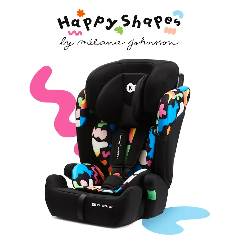 Seggiolino auto Kinderkraft Comfort Up 2 i-Size 76-150 cm Happy Shapes By Melanie