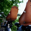 Seggiolino per bambini per biciclette Urban Iki BIO Front seat Haniwa Brown/Bincho Black