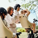 Seggiolino per bambini per biciclette Urban Iki  BIO Front seat Oishi Beige/Bincho Black