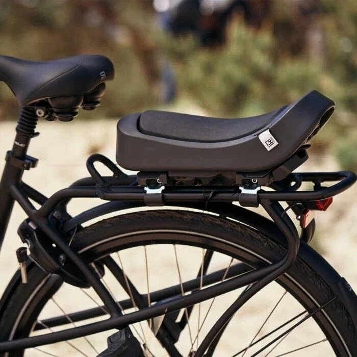 Seggiolino per bambini per biciclette Urban Iki  Junior bike seat Bincho Black/Bincho Black