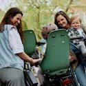Seggiolino per bambini per biciclette Urban Iki Rear seat Carrier mounting Icho Green/Bincho Black
